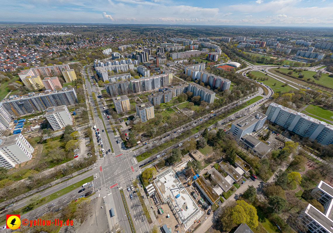 21.04.2023 - Baustelle der Großsanierung Kurt-Eisner-Straße in Neuperlach